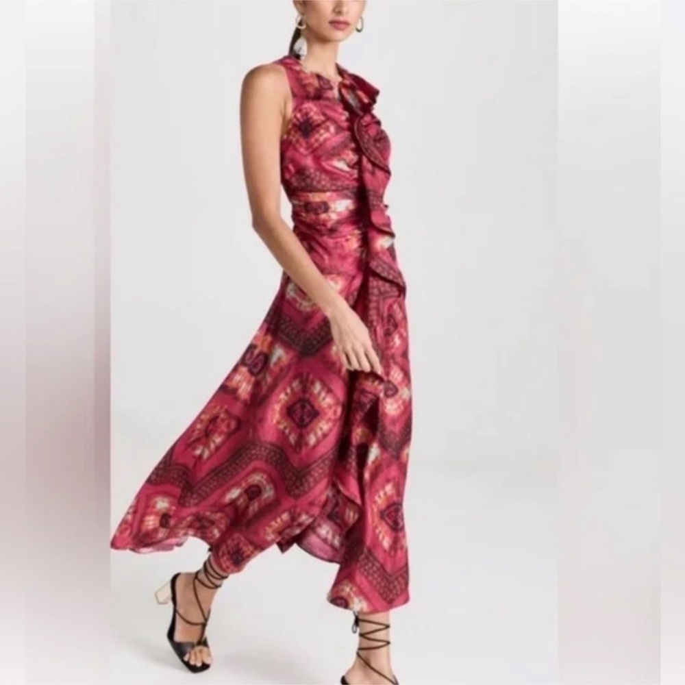 ULLA JOHNSON othella dress in wild rose Sz 6